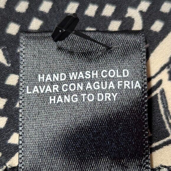 Pixley Size Small Black and Cream Elephant Print Blouse - Picture 7 of 13